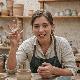 Satisfied pottery workshop participant